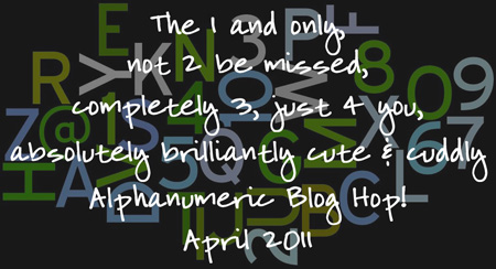 Alphanumeric hop badge