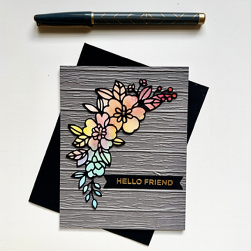 GrayCurvedFloral