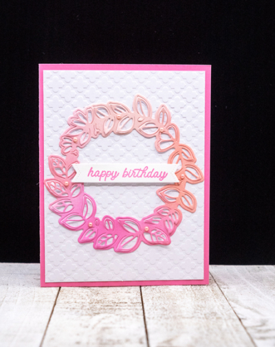LeafyWreathPink