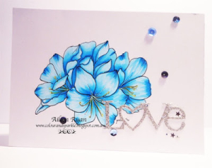 Blue copic flowers main
